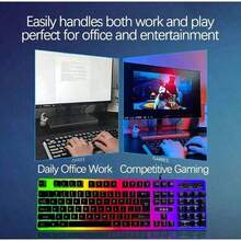 AOC Kombo keyboard dan mouse berkabel KM100, tersedia dalam warna hitam dan putih, plug and play, tahan air IPX4, desain ergonomis, kompatibel dengan PC Windows. - View 4