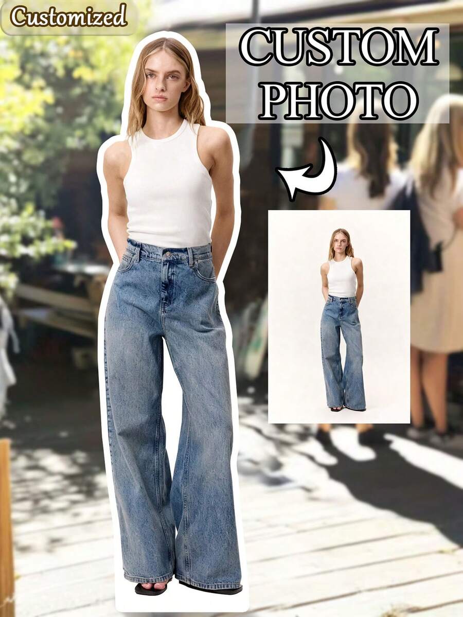Personalized Life-Size Cardboard Standee With Custom Portrait, Custom Cutout Standee, Party Decoration, Photo Booth Prop, Custom Gift. Suitable For Wedding, Graduation, Birthday, Anniversary
