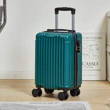 Lightweight Vertical Trolley Suitcase, Students College Business Travel Luggage With Wheels, Scratch-Resistant Password Lock, Expandable Carry-On Bag For School School Accessories School Stuff - Multicolor - View 22