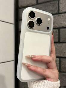 1 Buah Casing Ponsel Silikon Cair Matte dengan Tekstur Kulit Halus, Kompatibel dengan iPhone 17Pro/16promax/15PM/14/13/12, Pelindung Lembut Anti Jatuh yang Melindungi Seluruh Bagian, Warna Polos - Putih - View 7