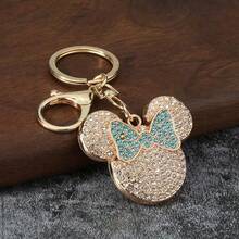 Disney 1/2/3件裝閃亮水晶米妮風鼠耳鑰匙圈吊飾 - O - 查看 10