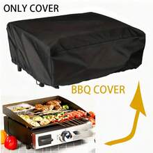Griddle Dust Cover, Waterproof, Weather-Resistant, Windproof Drawstring, Heavy Duty Griddle Cover 210D Polyester, Suitable For Garden Griddle, BBQ Grill Cover - Black - View 1