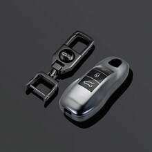 3 Buttons Full Protection Key Case Cover For Cayenne Macan Panamera 911 718 Cayman 918 958 Remote Key Fob Shell - Grey TPU - View 6