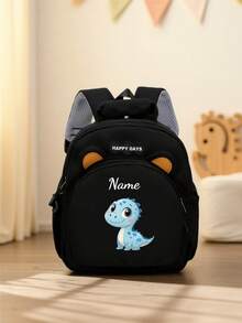 This Customizable Mini Cartoon Dinosaur Print Backpack Features Adjustable Shoulder Straps, Hand-Held Design, Zipper Closure, And Is Made Of Nylon Material. It Is Very Suitable For Daily Use, Shopping, And Traveling. It Also Makes A Great Gift For Birthdays Or Christmas., Kawaii Aesthetic - Multicolor - View 31