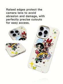 Miniso 1 buah Casing Ponsel Kulit Asli Baru dengan Interior Bertekstur, Tebal, Tahan Guncangan, Pelindung Lembut yang Kompatibel dengan Seri Apple Apple 17 Pro Max/Air, 16, 11/12/13/14 Plus/XR/7/8 Plus/15 Pro Max - Putih - View 3