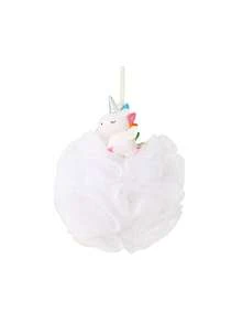 1pc Cartoon Unicorn Large Bath Ball, Hanging Bathroom Baby Scrubbing Foaming Bath Ball - Multicolor - View 11