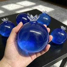 1PC Jelly Clear Marbled Blueberry Fruit Slow Rebound Fidget Toy, Soft Elastic Transparent TPR Stress Relief Desktop Decor, Mini Office Relax Gadget, Concert Fan Favor, Photocard Desk Matching Accessory (Random Style) - Multicolor - View 6