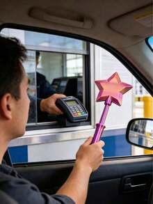 1pc 3D Printed Credit Card Magic Wand, Magical Fairy Payment Wand, Fun And Unique Creative Gift (Multiple Colors). Suitable For Bridal Shower, Home Decor, Graduation Gift, Birthday Party And Room Decoration. Halloween Decoration And Small Gift - View 5