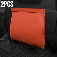 1/2PCS Kantong Sampah Mobil PU, Kantong Sampah Gantung Magnetik untuk Sandaran Kursi, Kantong Sampah Gantung Tahan Air, Tempat Sampah Lipat untuk Berkemah, Mengemudi Sendiri, Bepergian, Aksesori Mobil - MultiWarna - View 11