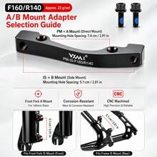 VXM Disc Brake Adapter PM To IS F160/R140 Mountain Bike Brake Adapter Bracket With Screws - Multicolor - View 2