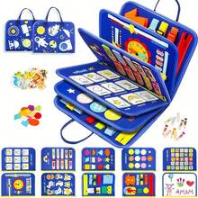 Kids Magnetic & Felt Playboards - Blue - View 1