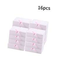 1/8/16pcs White Foldable Paper Gift Boxes 10.6*7.8*3.1 Inches With Pink Satin Bow Ribbon, Bridesmaid Invitation Packaging Box, Suitable For Wedding, Bridal Shower, Baby Shower Party Favors - View 14