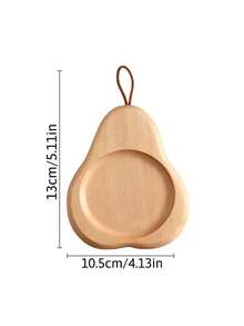 1pc Personalized Custom Wooden Coaster, Pear-Shaped Wooden Coaster With Logo Engraving, Heat-Insulating Wooden Coaster For Home Use, Suitable For Cups, Mugs, Glassware - Perfect For Home, Restaurant, Bar And Outdoor Activities - Multicolor - View 6
