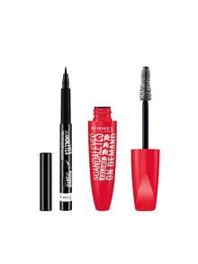 Rimmel [Bundle] ScandalEyes Precision Eyeliner 001 Black 1.1 Ml + Volume On Demand Mascara Black 12 Ml - 001 Black+Black - View 1