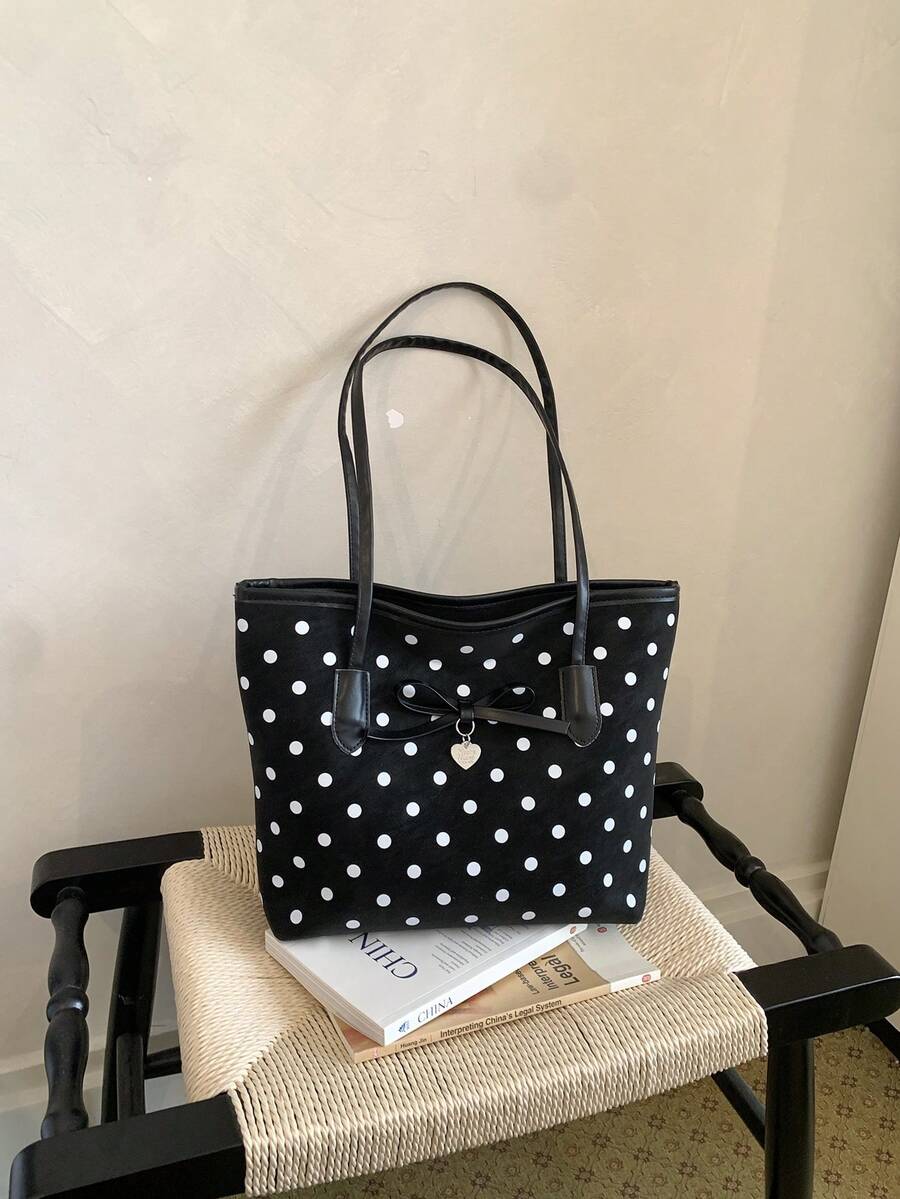 Elegant Women's Crossbody Bag, Large Capacity Lightweight Design, Waterproof & Durable Nylon Material, Fashionable Versatile Commuter Casual Bag, Niche Women's Handbag - Black - View 1