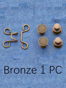 8pcs Round Waist Cinching Clips, Suitable For Jeans, Skirts, Pants, Collars, Unisex, High-Quality Metal Material, Durable, Quick Adjustment Without Tools, Metal Anti-Slip Brooch, Fashionable Detachable Pant Clips, Travel Essential, Gift For Mom - Multicolor - View 14