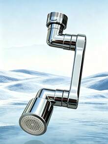 1440° Rotating Faucet Extension Adapter, Bathroom Splash Proof Extender, Kitchen Sink Faucet Extender With Robot Arm Design, Easy Installation, Compatible With Faucet Aerator And Kitchen Taps, Ideal For Extending Faucets In Bathroom Sink, Kitchen Sink, Home Bathroom And RV Outdoor Sink, Practical Tool For Washing, Great Gift Idea And Home Renovation - A - View 14