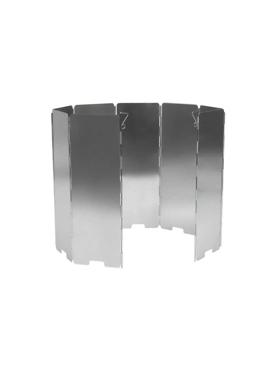 CAMEL CROWN Outdoor Camping Windscreen, Foldable Gas Stove Windshield, Cooking And Tea Brewing Windscreen - Silver - View 1