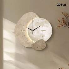 Luxury Creative Planet Home Decor Wall Clock, Ultra-Quiet Quartz Movement, No Ticking Sound, Flat Design, Suitable For Decorating Living Room, Bedroom, Office, Kitchen And Cafe, Perfect Decorative Gift For Friends And Family, Can Be Used For Room Decor, Bedroom Decor, Dorm Decor, Back To School Decor, School Surprise, Back To School Season, Wedding Decor, Friend Birthday Gift, Home Decor And School Supplies. - Multicolor - View 3