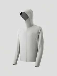 Jaket Beneunder Pria yang Bernapas, Sejuk, dan Melindungi dari Sinar Matahari (Potongan Reguler) AL106 - Light Grey - View 10
