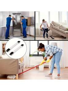 [Adjustable Height Stand] Stable Solution For Moving Appliances! Refrigerator And Washing Machine Adjustable Height Base, Supports Up To 800 Lbs, Equipped With 24 Silent Casters And Locking Mechanism, Expandable Bracket, Perfect For Moving - A - View 9