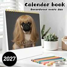 2027 New Calendar, Desk Calendar, Cute Puppy, Desktop Decor, Important Date Record, Birthday And New Year Gift For Boys, Back To School Stationery - LX-216 - View 9