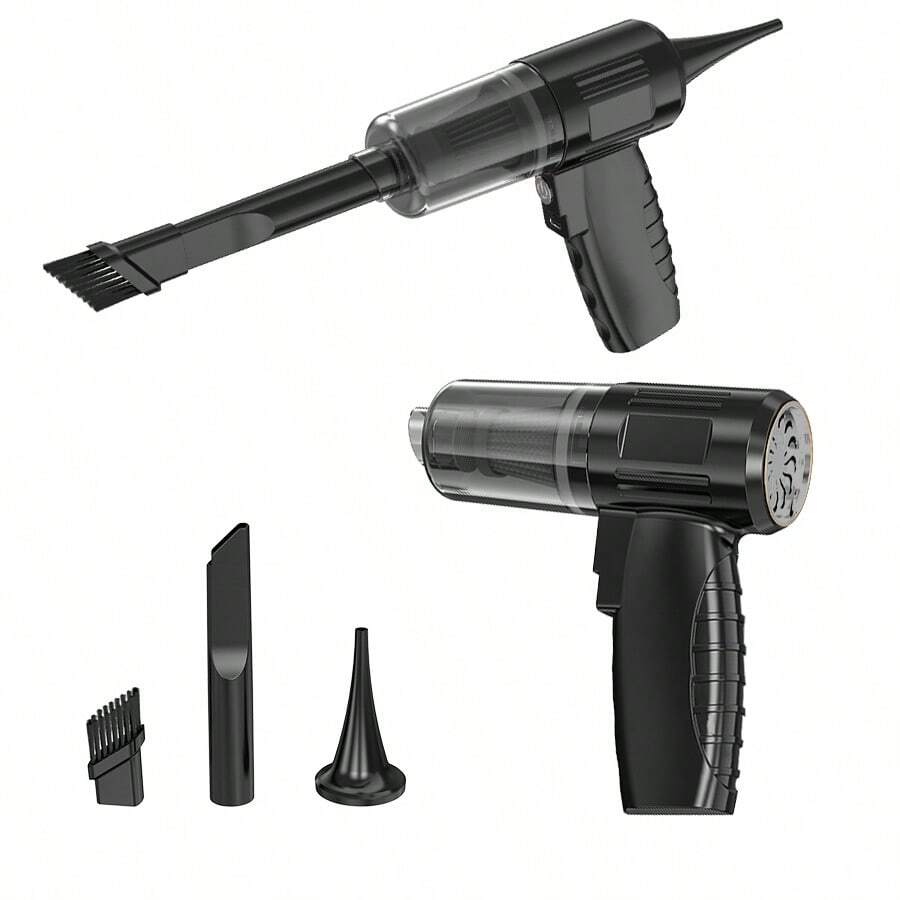 1pc Portable Handheld Mini Vacuum Cleaner, Cyclone Suction, Multi-Function Cordless Dust Removal Blower, Suitable For Office/Home/Car, USB Rechargeable Lithium Battery, 2000mAh, Includes Accessory Kit And Cloth Filter - Handheld - View 1