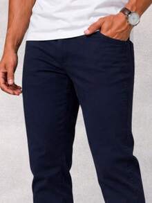 Men Jeans - 1 Pantalón Azul Carbón - Ver 3