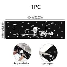 1pc Halloween Skull Pattern, Non-Slip Rubber Faucet Splash Guard, Bathroom Faucet Splash Guard, Mudguard, Moisture-Proof Non-Slip Faucet Pad, Kitchen Countertop Accessory. Protect Your Kitchen Countertop. - Multicolor - View 13