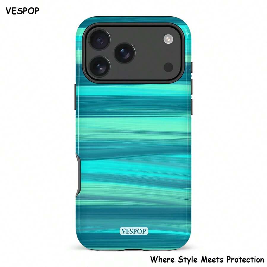VESPOP Casing Ponsel Bergaris Blok Warna Gaya Retro INS, Pelindung Anti Jatuh Full Cover - Untuk iPhone 18/17/16/15/14/13/12/11 Pro Max/Pro Plus/12 Mini/13 Mini, Kompatibel dengan Galaxy S26 S25 S24 S23 S22 S21 Plus Ultra, Kompatibel dengan Pixel 8 9 10 PRO - Warna Campuran 1 - View 1