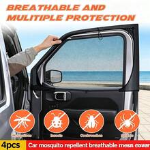1 SET Car Sunshade, Essential Sun Protection Window Film, Mosquito Net, Heat Insulation & UV Protection Car Window Film, Car Summer Mosquito Net, Ventilation & Pollen Protection, Car Window Breathable Mesh, Side Window Sunshade, Anti-Insect & UV Protection, Suitable For Most Vehicles (Mainly For Mosquito Protection, Sunshade Effect Is Average), Suitable For Sedans And SUVs. Car Sunshade, Car Accessories, Holiday And Birthday Gift. - A - View 2