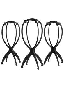 Foldable Multi-Functional Wig Stand, Portable And Durable Travel Wig Display Mannequin Head, Stable Base, Foldable Design, Suitable For Various Wig Types And Hat Storage, Room Decor - Multicolor - View 17