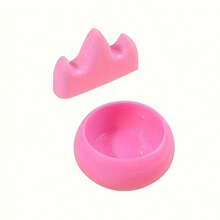 2pcs Plastic Pen Holder & Brush Pen Rest Suitable For - Mountain-Shaped Pen Display, Wash Cup - Portable Calligraphy & Brush Organizers, For, Office, Travel - Set - View 7