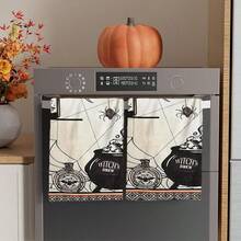 2/4/48pcs Halloween Series Witch Magic Cauldron, Poison Bottle, Spider, Spider Web Pattern Printed Kitchen Towels - Ultra Soft, Highly Absorbent Polyester Tablecloths And Hand Towels, Perfect For Holiday Decor, Kitchen Decor, Party Decor. - Multicolor - View 10