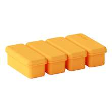 Multi-Color Silicone Ice Cube Tray With Lid, Home-Made Ice Cube Mold, Long Ice Cube Mold, Freezer- Odor-Free Ice Cube Box, Summer Drink Chilling Ice Cube Mold - Yellow - View 2