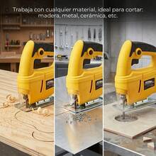 Sierra Caladora Profesional Eléctrica 350 W Cortes Precisos Ligera Y Practica Sistema De Inclinación De 45 Grados Con Colentor De Polvo Adir 811 - A - Ver 5