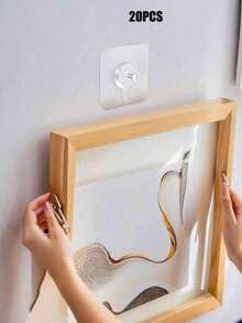 Multi-Functional Picture Frame Hook Storage Hanger - Clear - View 13