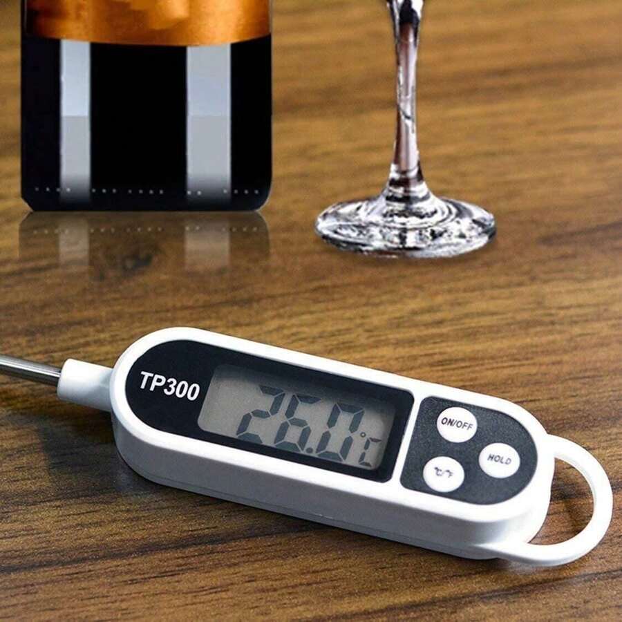 Termometer Dapur Multifungsi - Pembacaan Instan 1 Detik, Pengukur Suhu Air/Minyak, Probe Baja Tahan Karat | Desain Kontak Makanan, Cocok Untuk Memasak, Memanggang, dan Menggoreng - Satu ukuran cocok untuk semua. - View 1