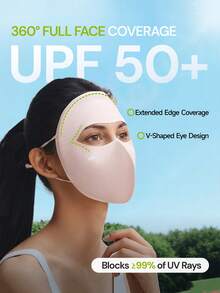 Beneunder Light-Cooling Sun-Protection Face Mask AL220 - Pink - View 5