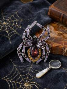 Halloween Rhinestone Spider Brooches - Insect Pins For Women Unisex Casual Party Accessories / Friends Gifts Badges Decoration - Spider - View 11