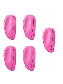 Rasoir Baleine Pliable, Compact et Portable, Convient aux Débutants, Avec Garde de Protection, Lame en Acier Inoxydable, Rasoir pour la Taille des Sourcils et l'Épilation - Multicolore - Voir 8