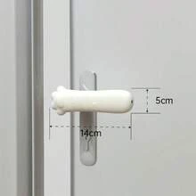 Black And White Anti-Static Anti-Collision Seat Cushion Protector, Door Handle Cover, Door Handle Protector, Door Handle Soft Sleeve, Window And Porch, Practical Room Decor, Easy To Install Dorm Accessories, Home, Back To School Essentials - Multicolor - View 15