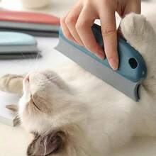 Cepillo de cerdas de goma antiarañazos para eliminar pelo de mascotas, quitapelo universal fuerte para gatos y perros, limpia eficientemente muebles, alfombras, asientos de coche, mango de plástico ergonómico y duradero, material compacto para mascotas, herramienta de aseo fácil de limpiar para el hogar, quitapelo para amantes de los gatos - Multicolor - Ver 10