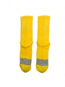 Under Armour Unisex Mid-Calf Socks Curry UA AD Playmaker 1p Mid Lightweight Comfortable Dry Performance Lifestyle Socks 1376231-790 - Yellow - View 5