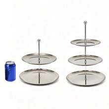 304 Stainless Steel Polished Jewelry Tray, Multi-Layer Jewelry Tray Suitable For Rings, Earrings, Watches - Multifunctional Round Multi-Layer Storage Tray, Suitable For Jewelry Tray, Jewelry Stand - Durable Multifunctional Storage Box, Accessory Box - Multicolor - View 8
