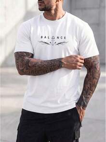 Printed Men's Round Neck-Shirt, Made Of Cotton, Casual And Versatile Spring And Summer. Hot Item. - 白色 - 查看 1