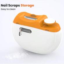 Electric Nail Clipper Automatic Nail Trimmer & Grinder With Nail Debris Storage Bin, Portable Home Nail Grooming & Polishing Tool For Adults - View 5