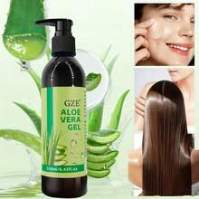GZE Aloe Vera Gel 250ml/8.45fl.Oz, Hydrating Soothing Aloe Gel, Moisturize Dry Skin & Improve Dull Uneven Skin - 250ml - View 2