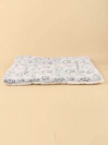 Polyester Fiber Cute Style Breathable Washable Thickened Pet Bed Mat, Suitable For Small And Medium Cats And Dogs For Year-Round Use (Suitable For Teddy/Teddy Bear And Other Active Dogs, Not Suitable For Large Dogs) - Light Grey - View 6