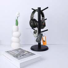 Coffee Mug Holder, Black Mug Tree With Thicker Base, Coffee Cup Stand, Cup Holder Counter, Coffee Mug Rack Organizer With 6 Hooks - Black - View 4